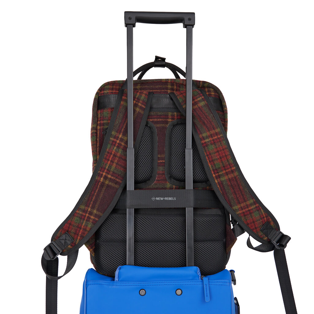 New Rebels New Rebels Scott Milwaukee Rucksack Schultasche Laptoptasche Arbeitstasche Burgundy