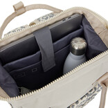 New Rebels New Rebels Urban Leopard Weverly Backpack Work Bag 10L Laptop Backpack PU Nylon Grey