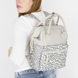 New Rebels New Rebels Urban Leopard Weverly Rucksack Arbeitstasche 10L Laptop Rucksack PU Nylon Grau