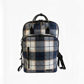 New Rebels Scott Milwaukee Rugtas Laptop 15,6 inch 20L Checker Tweed Rugzak Werktas Schooltas Navy