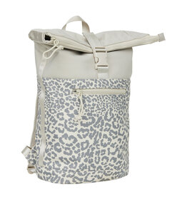 New Rebels New Rebels Urban Leopard New York Beige 21L Rolltop Backpack Work Bag School Bag Water-Resistant Laptop 15.6”