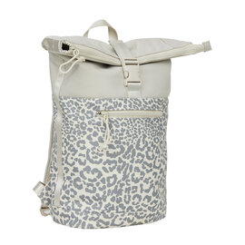 New Rebels Urban Leopard New York Beige 21L Rolltop Rugzak Werktas Schooltas Waterafstotend Laptop 15.6”