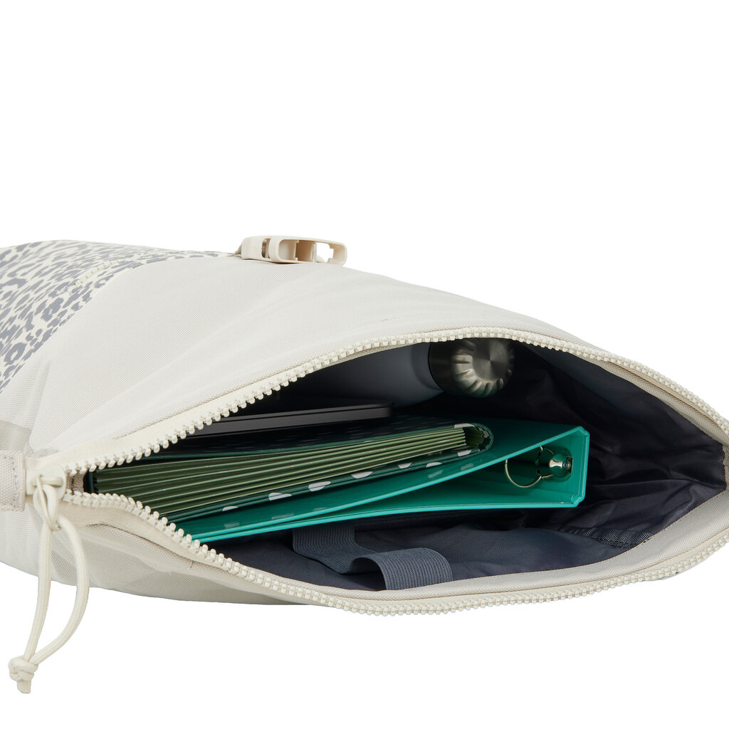New Rebels New Rebels Urban Leopard New York Beige 21L Rolltop Rugzak Werktas Schooltas Waterafstotend Laptop 15.6”