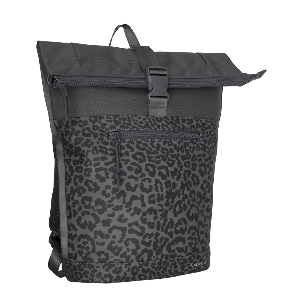 New Rebels New Rebels Urban New York Schwarz 21L Rolltop Rucksack Wasserabweisend Laptop 15.6”
