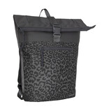New Rebels New Rebels Urban New York Black 21L Rolltop Backpack Water-Resistant Laptop 15.6”