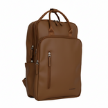 New Rebels New Rebels William Milwaukee 18L Laptoprucksack – Wasserabweisendes PU, geeignet für 15,6″ Laptop Mocca
