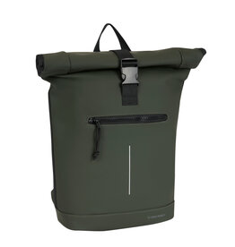 New Rebels New Rebels Mart New York Nachtgrün 21L Rucksack Rolltop Wasserabweisend Laptop 15.6"