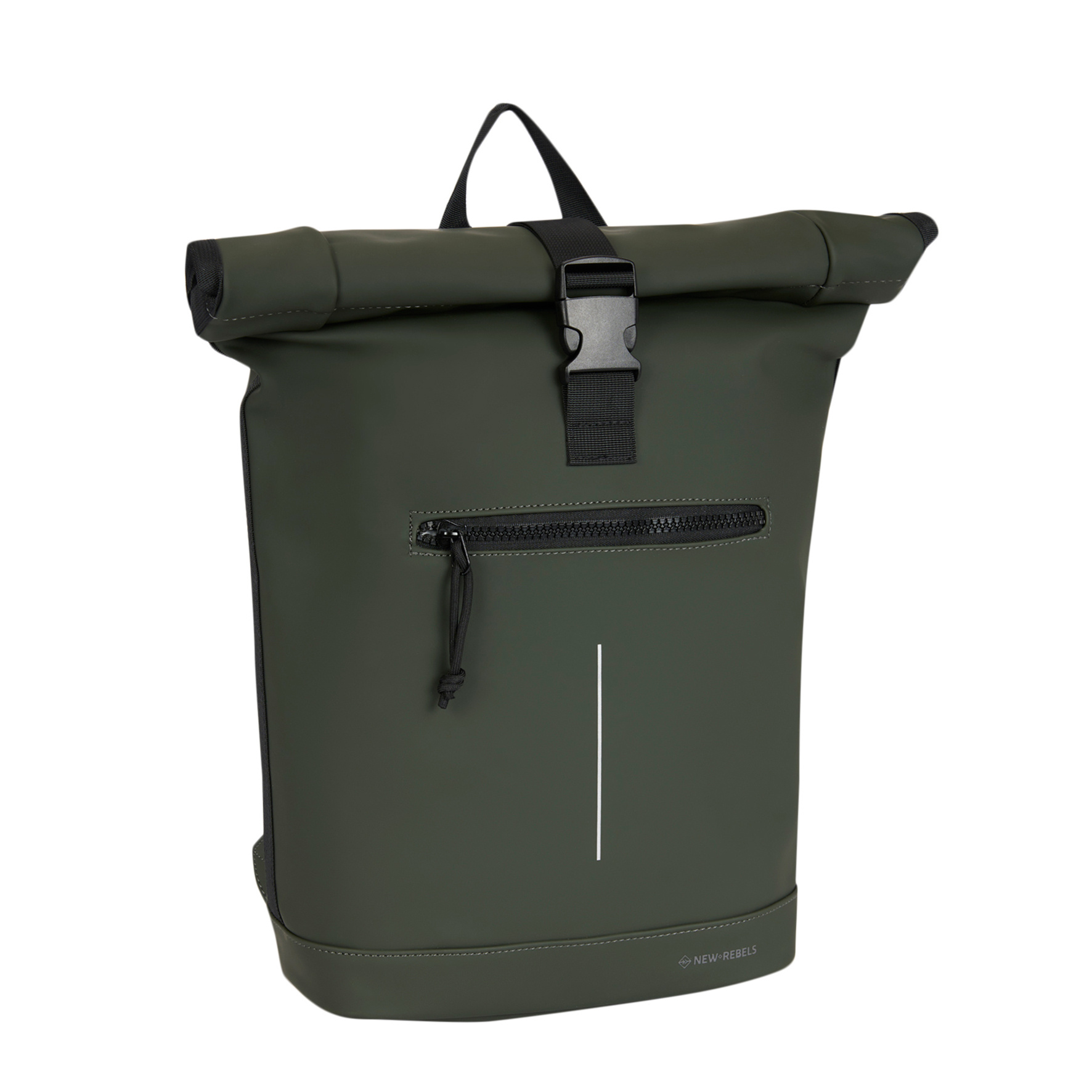 New Rebels Mart New York Nachtgroen 21L Rugtas Rolltop Waterafstotend Laptop 15.6"