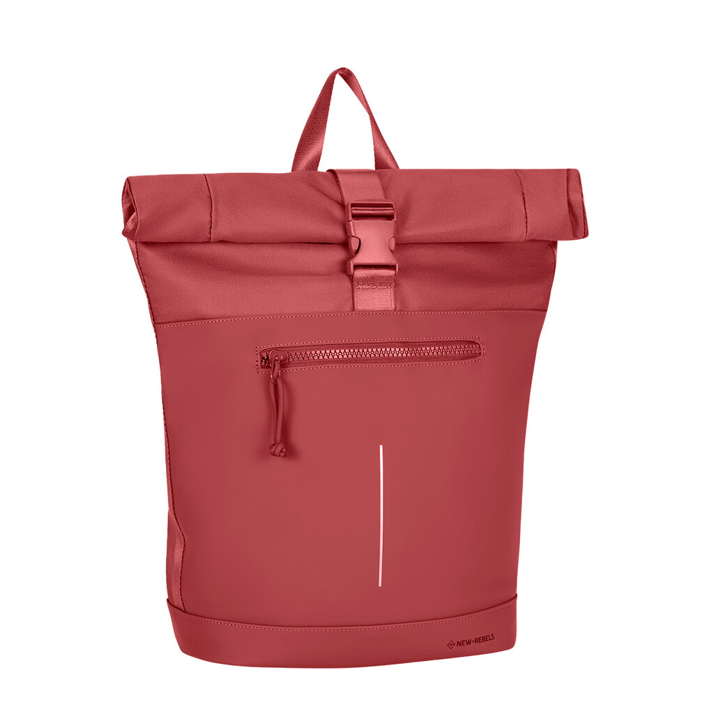 New Rebels New Rebels Bruce New York Burgundy 21L Rolltop Rucksack Wasserabweisend Laptop 15.6"