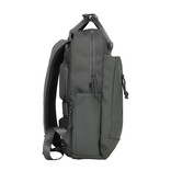 New Rebels New Rebels Bruce Miami Rugzak 9L Waterafstotende Laptop Rugtas 13 inch Schooltas en Werktas van PU Nylon Comfortabel Comp 9L Antracite