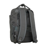 New Rebels New Rebels Bruce Miami Backpack 9L Water-Repellent Laptop Backpack 13-inch School Bag and Work Bag made of PU Nylon Comfortable Comp 9L Anthracite