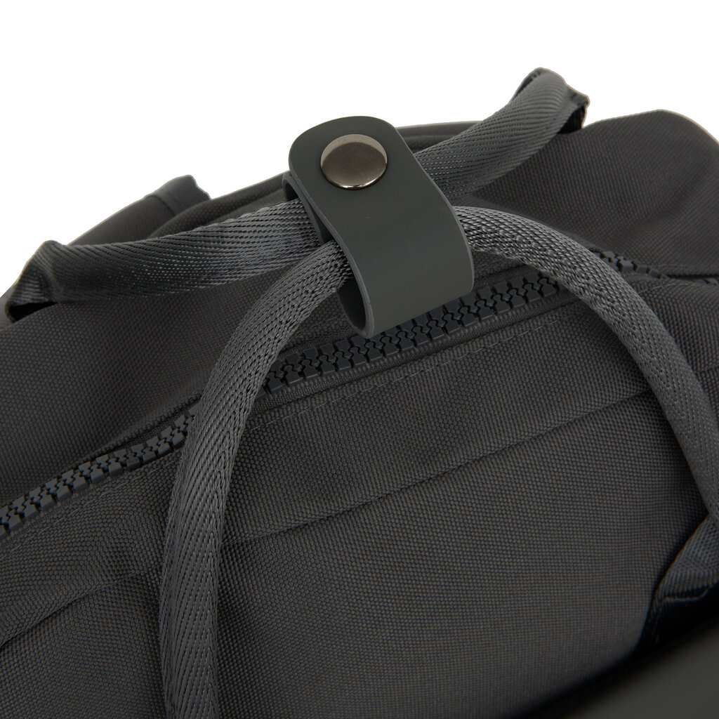 New Rebels New Rebels Bruce Miami Rugzak 9L Waterafstotende Laptop Rugtas 13 inch Schooltas en Werktas van PU Nylon Comfortabel Comp 9L Antracite
