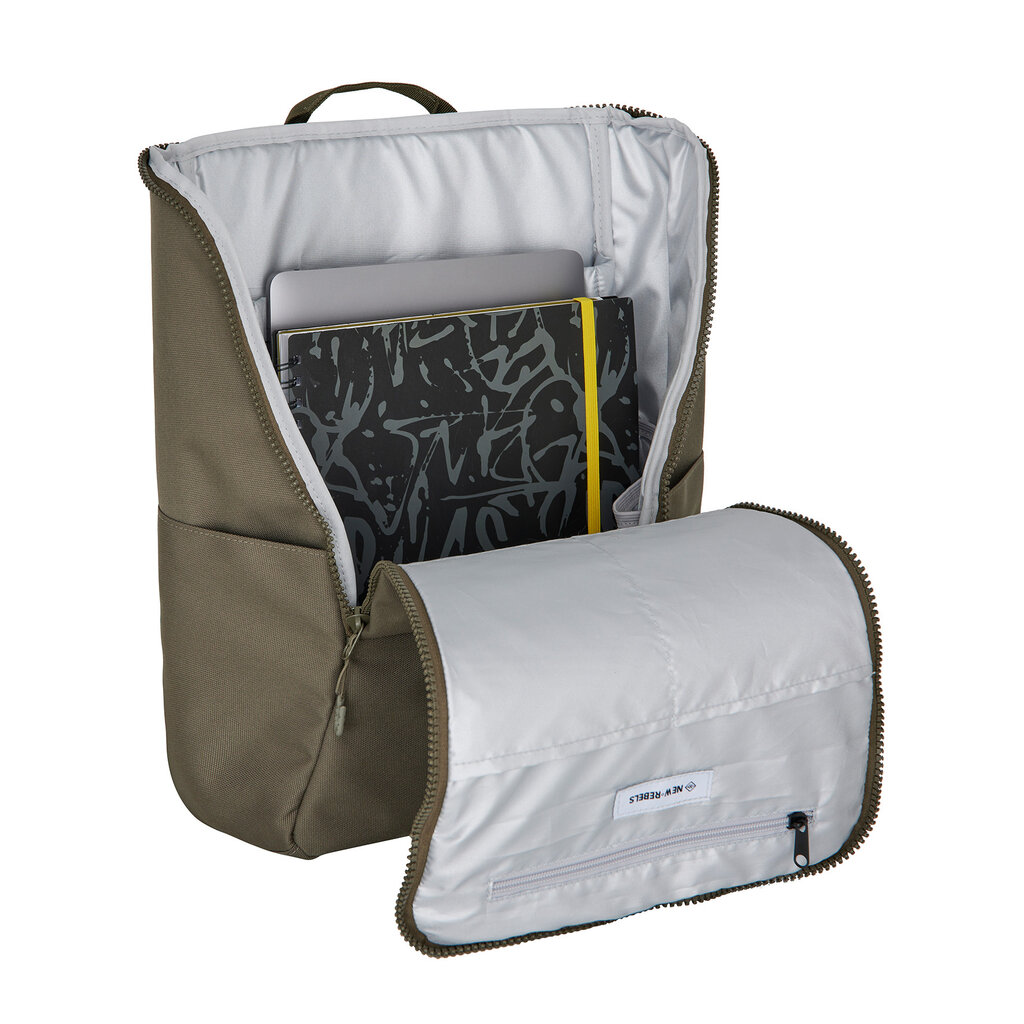 New Rebels New Rebels Valor Westerly Rucksack 14L Schulrucksack Laptoprucksack 14 Zoll PU Polyester Olive