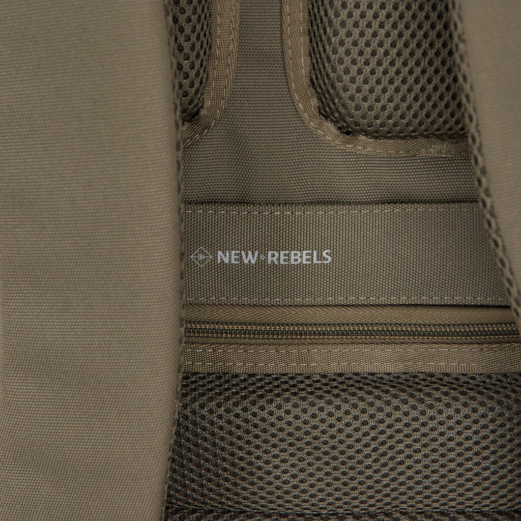 New Rebels New Rebels Valor Westerly Backpack 14L Laptop Backpack 14 Inch School Work Bag PU Polyester Olive