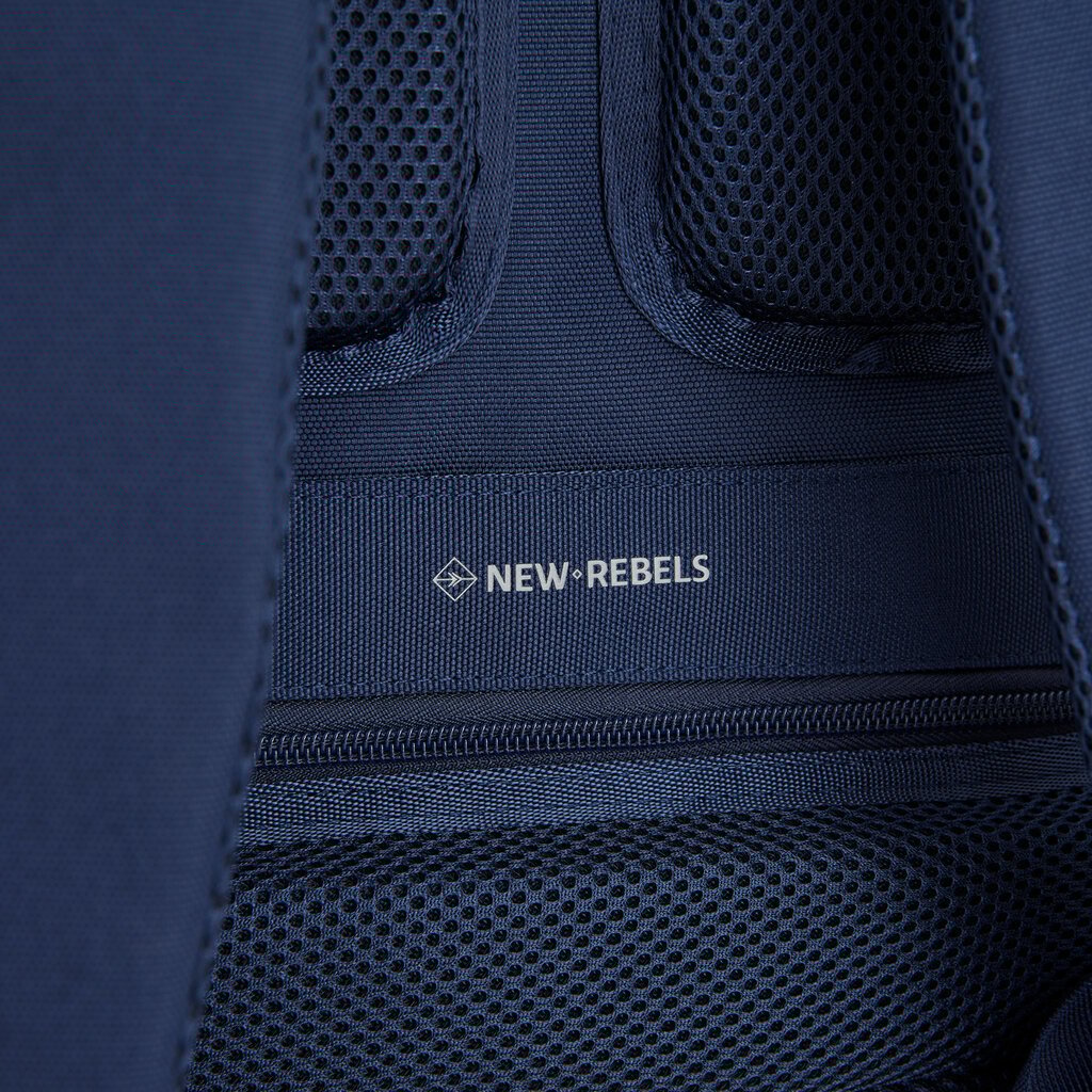 New Rebels New Rebels Valor Westerly Backpack Rugzak 14L Schooltas Werktas Laptop 14 inch PU Polyester Navy