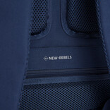 New Rebels New Rebels Valor Westerly Backpack 14L Laptop Backpack 14 Inch School Work Bag PU Polyester Navy