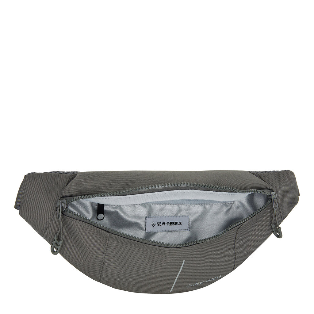 New Rebels New Rebels Valor Brooklyn Waistbag – Heuptas / Fannypack 36x8x15 cm Waterafstotend 900D PU Polyester Antracite