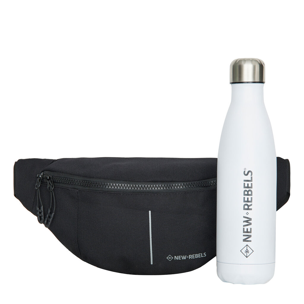 New Rebels New Rebels Valor Brooklyn Waistbag – Heuptas / Fannypack 36x8x15 cm Waterafstotend 900D PU Polyester Zwart