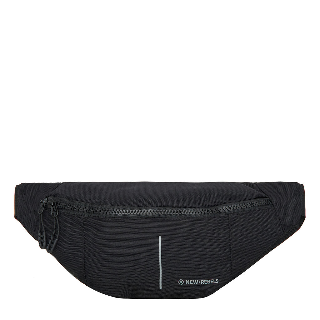 New Rebels New Rebels Valor Brooklyn Waistbag Fanny Pack 36x8x15 cm Water Resistant 900D PU Polyester Black