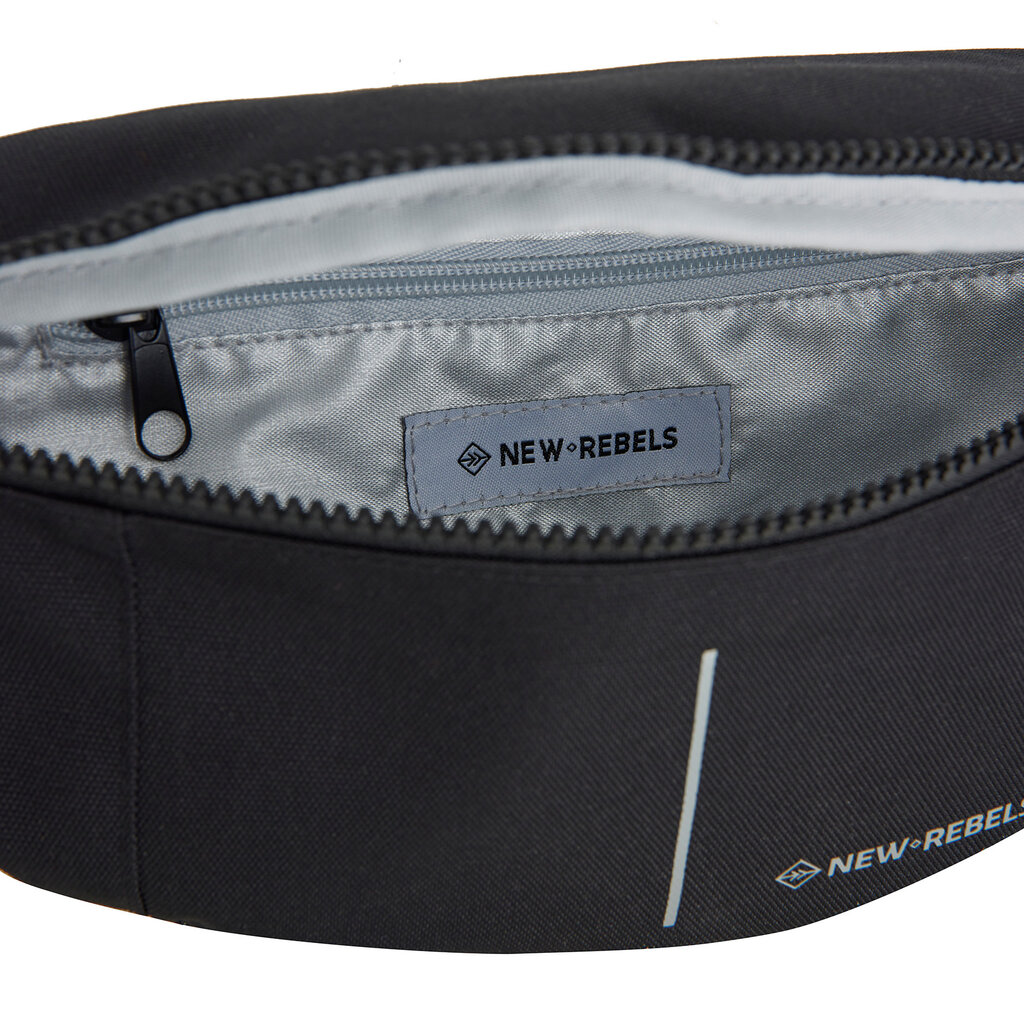 New Rebels New Rebels Valor Brooklyn Waistbag  Bauchtasche 36x8x15 cm Wasserabweisend 900D PU Polyester Schwarz