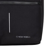 New Rebels New Rebels Valor Weverly School / Werktas Rugzak - 9,5L Stevig 900D Polyester 4 Compartimenten Laptopvak 14” Waterafstotend Black Stone