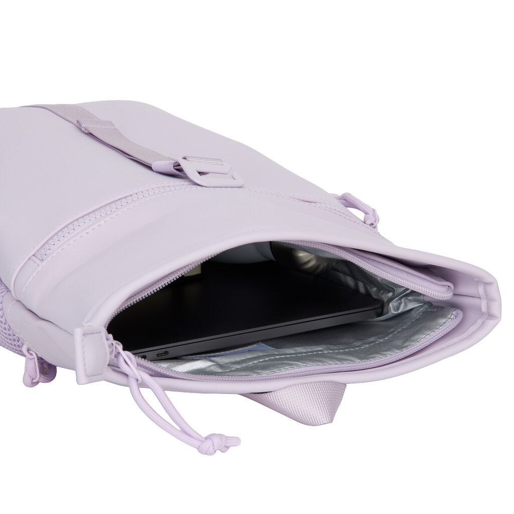 New Rebels New Rebels Branson  Los Angeles Rolltop Backpack Mini Grey | 7L Waterafstotende Rugzak PU Lila