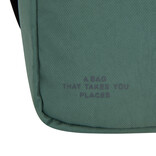 New Rebels New Rebels Walden Pontiac Crossbody Tas 18x9x22 cm – Nylon Schoudertas Waterafstotend – Compact & Lichtgewicht Salie Green