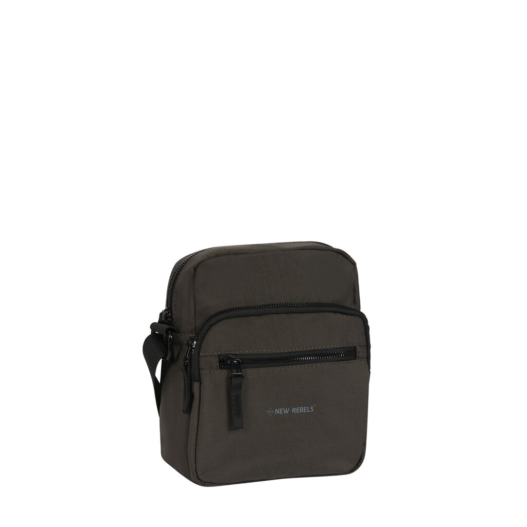 New Rebels New Rebels Walden Pontiac Crossbody Tas 18x9x22 cm – Nylon Schoudertas Waterafstotend – Compact & Lichtgewicht Taupe
