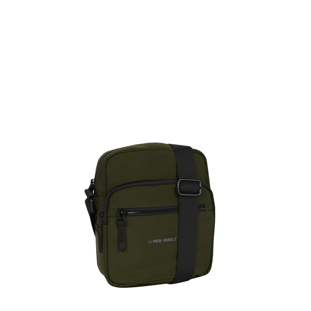 New Rebels New Rebels Walden Pontiac Crossbody Bag – Compact Shoulder Bag 18x9x22 cm Water-Resistant Nylon – Lightweight Everyday Travel Bag Olive