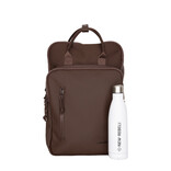 New Rebels New Rebels William Milwaukee 18 L Laptoprugzak – Waterafstotend PU, Geschikt voor 15,6″ Laptop Mocca