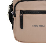 New Rebels New Rebels Walden Pontiac Crossbody Tas 18x9x22 cm – Nylon Schoudertas Waterafstotend – Compact & Lichtgewicht Beige