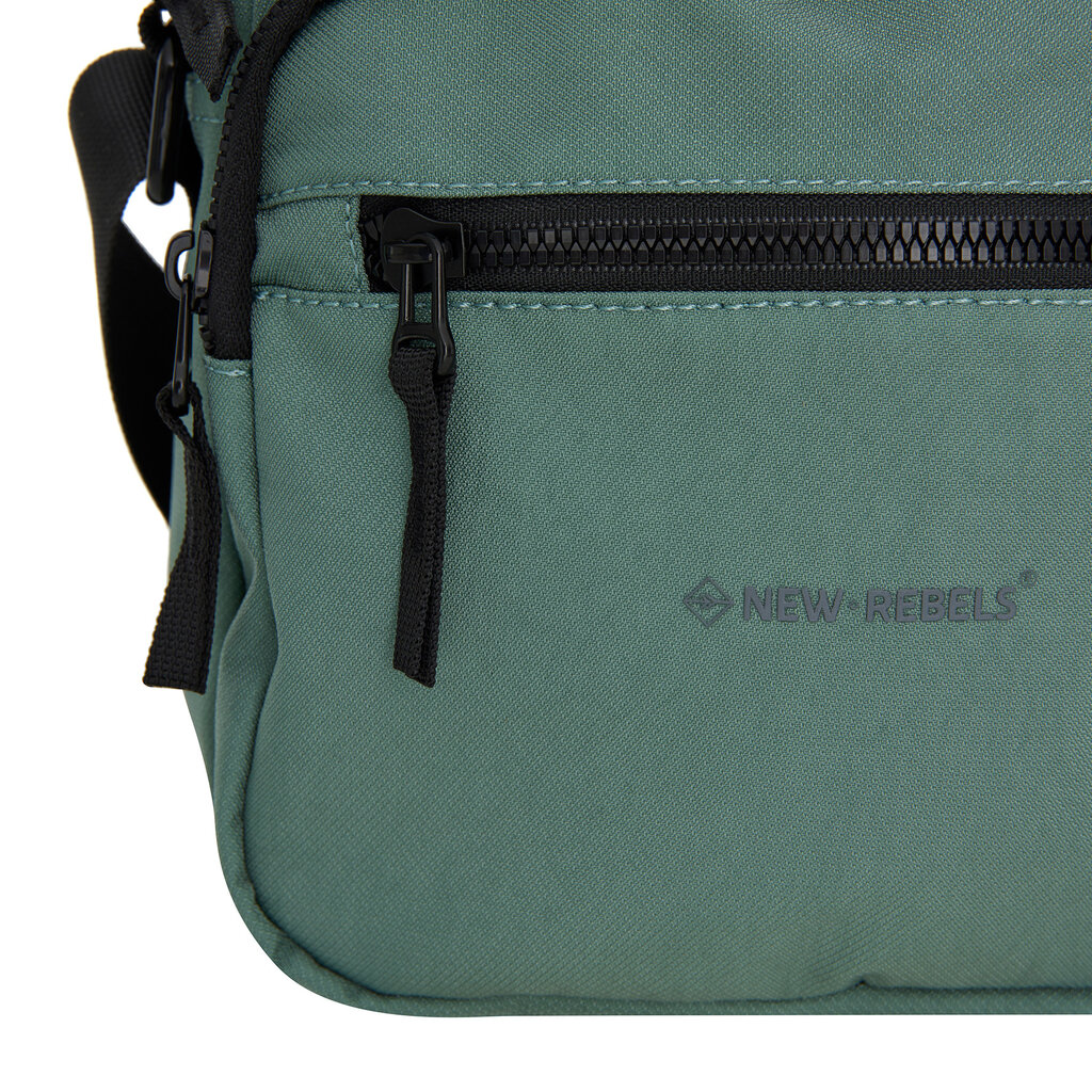 New Rebels New Rebels Walden Pontiac Crossbody Bag – Compact Shoulder Bag 18x9x22 cm Water-Resistant Nylon – Lightweight Everyday Travel Bag Salie Green