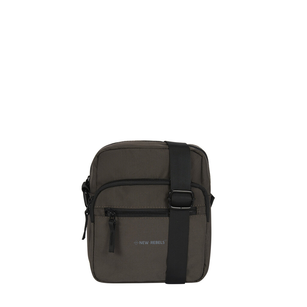 New Rebels New Rebels Walden Pontiac Crossbody Bag – Compact Shoulder Bag 18x9x22 cm Water-Resistant Nylon – Lightweight Everyday Travel Bag Olive
