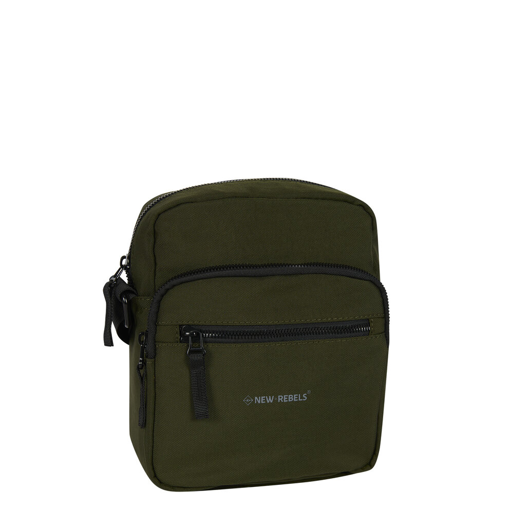 New Rebels New Rebels Walden Pontiac Crossbody Bag – Compact Shoulder Bag 18x9x22 cm Water-Resistant Nylon – Lightweight Everyday Travel Bag Olive