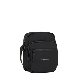 New Rebels Walden Pontiac Umhängetasche Crossbody Tasche 18x9x22 cm Wasserabweisend Nylon – Leicht & Perfekt für Alltag und Reisen Black