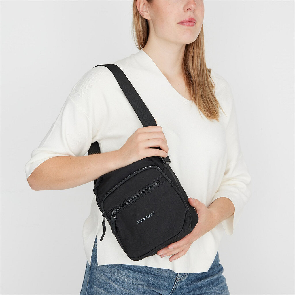 New Rebels New Rebels Walden Pontiac Crossbody Bag – Compact Shoulder Bag 18x9x22 cm Water-Resistant Nylon – Lightweight Everyday Travel Bag