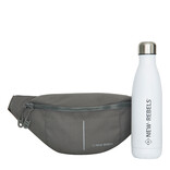 New Rebels New Rebels Valor Brooklyn Waistbag – Heuptas / Fannypack 36x8x15 cm Waterafstotend 900D PU Polyester Antracite