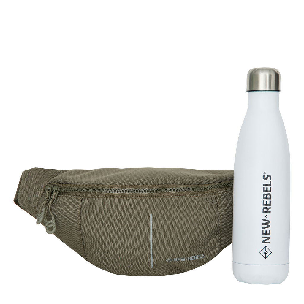 New Rebels New Rebels Valor Brooklyn Waistbag – Fanny Pack 36x8x15 cm Water Resistant 900D PU Polyester – Olive