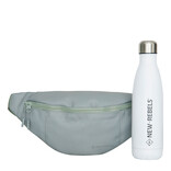 New Rebels New Rebels Valor Brooklyn Waistbag – Fanny Pack 36x8x15 cm Water Resistant 900D PU Polyester – Sage Green