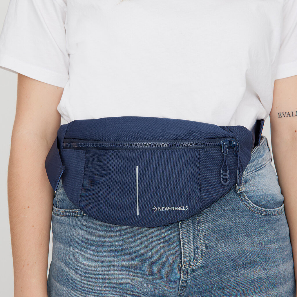 New Rebels New Rebels Valor Brooklyn Waistbag – Heuptas / Fannypack 36x8x15 cm Waterafstotend 900D PU Polyester Blauw