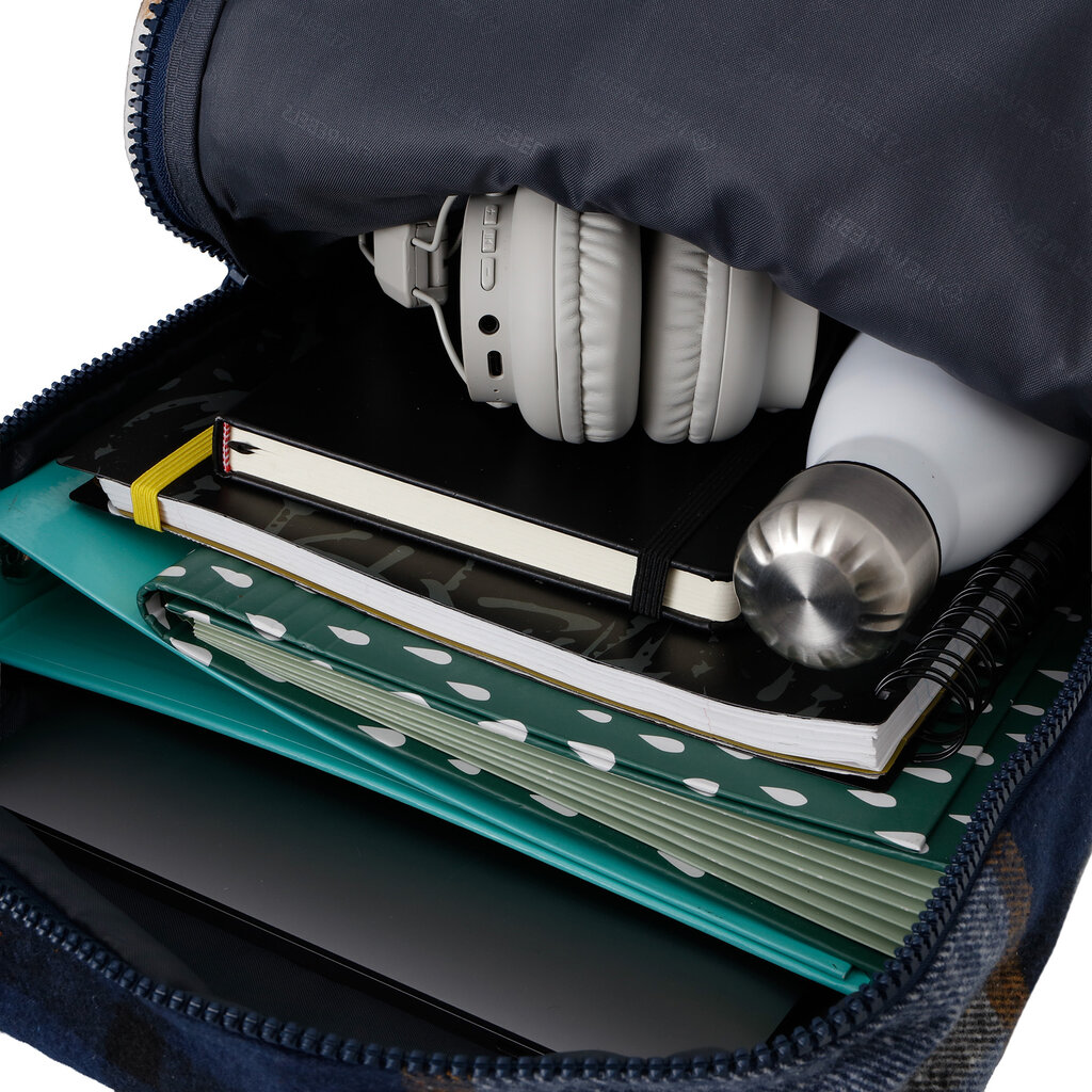 New Rebels New Rebels Scott Milwaukee Backpack Laptop 15.6 Inch 20L Checker Tweed School Work Travel Bag