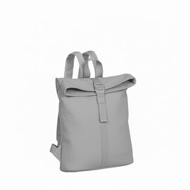 New Rebels Branson  Los Angeles Rolltop Backpack Mini  7L Waterafstotende Rugzak van PU Grijs