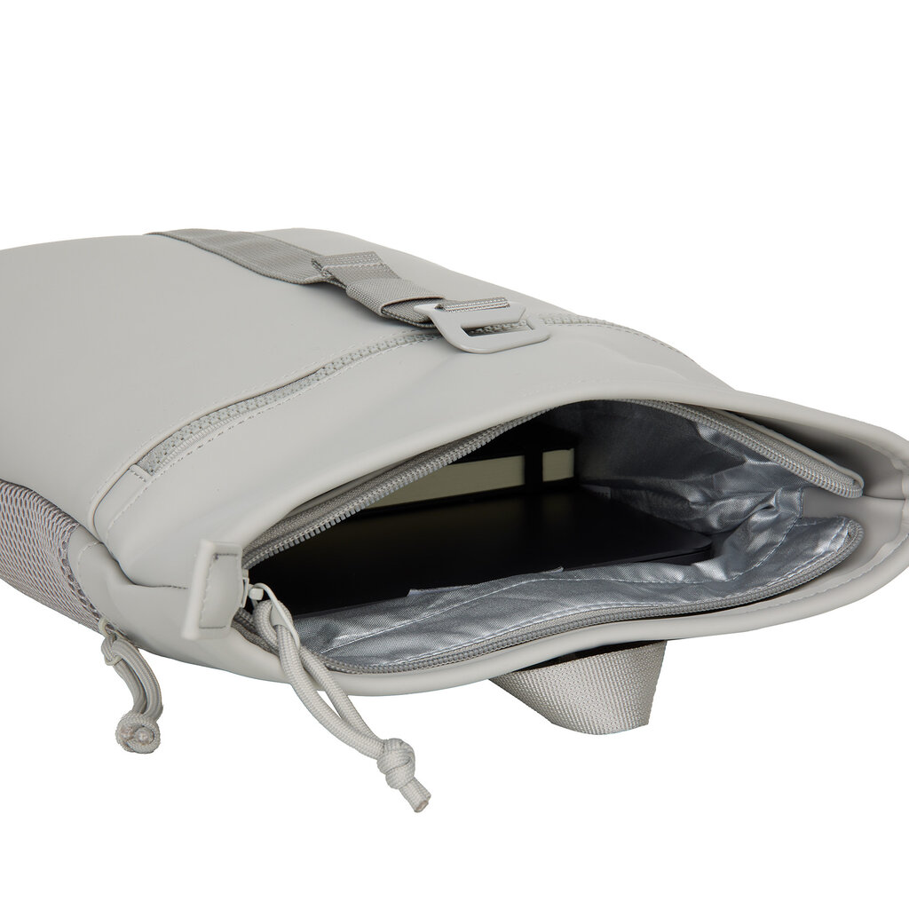 New Rebels New Rebels Branson  Los Angeles Rolltop Rucksack Mini  7L Wasserabweisender PU-Rucksack Gray