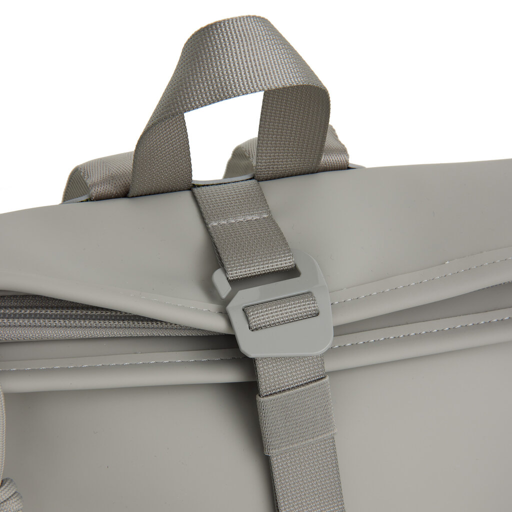 New Rebels New Rebels Branson  Los Angeles Rolltop Rucksack Mini  7L Wasserabweisender PU-Rucksack Gray