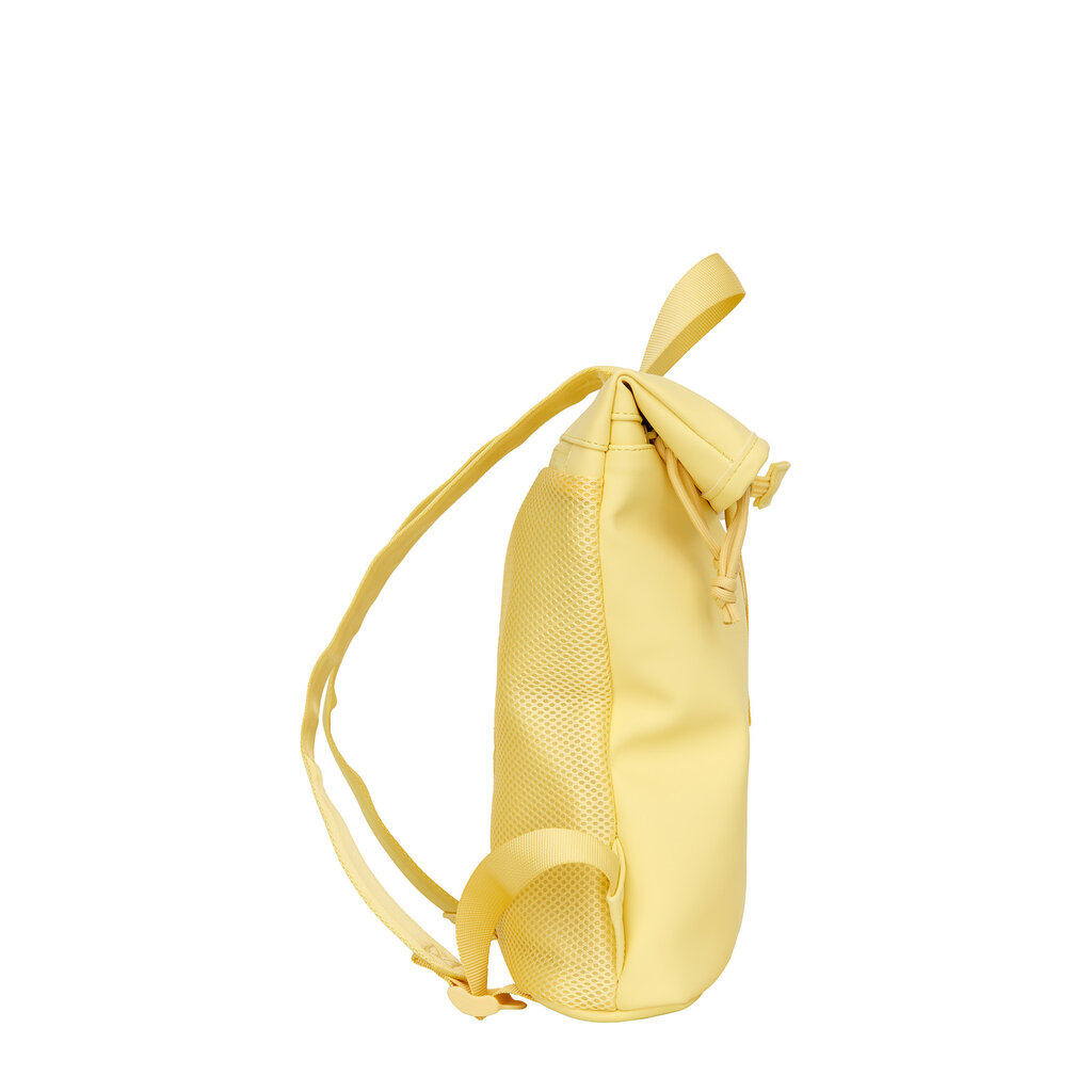 New Rebels New Rebels Branson Los Angeles Rolltop Backpack Mini 7L Waterafstotende Rugzak PU Butter Yellow