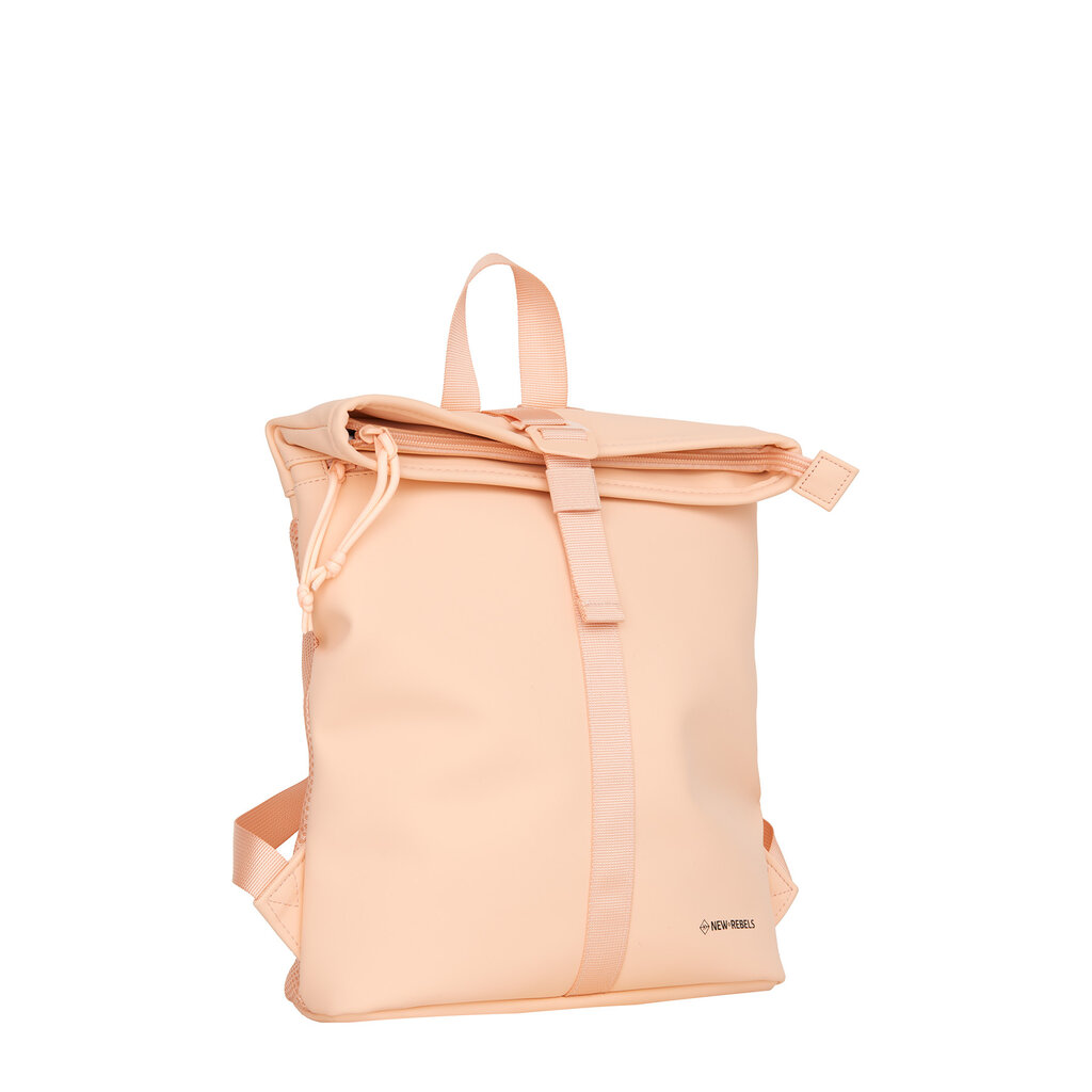 New Rebels New Rebels Branson Los Angeles Rolltop Rucksack Mini 7L Wasserabweisend PU Lachs