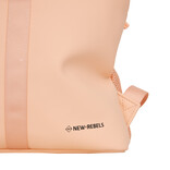 New Rebels New Rebels Branson Los Angeles Rolltop Rucksack Mini 7L Wasserabweisend PU Lachs
