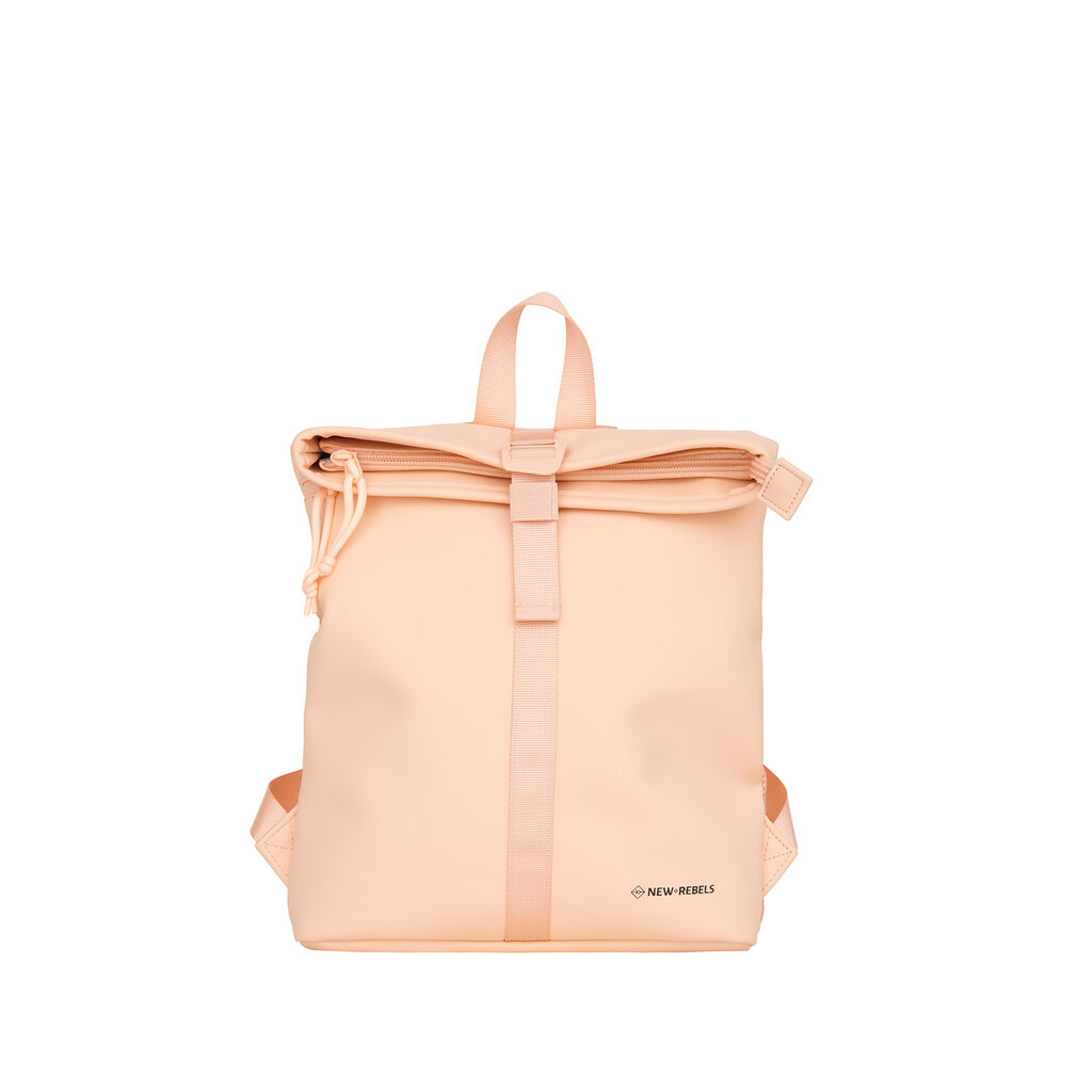 New Rebels New Rebels Branson Los Angeles Rolltop Rucksack Mini 7L Wasserabweisend PU Lachs