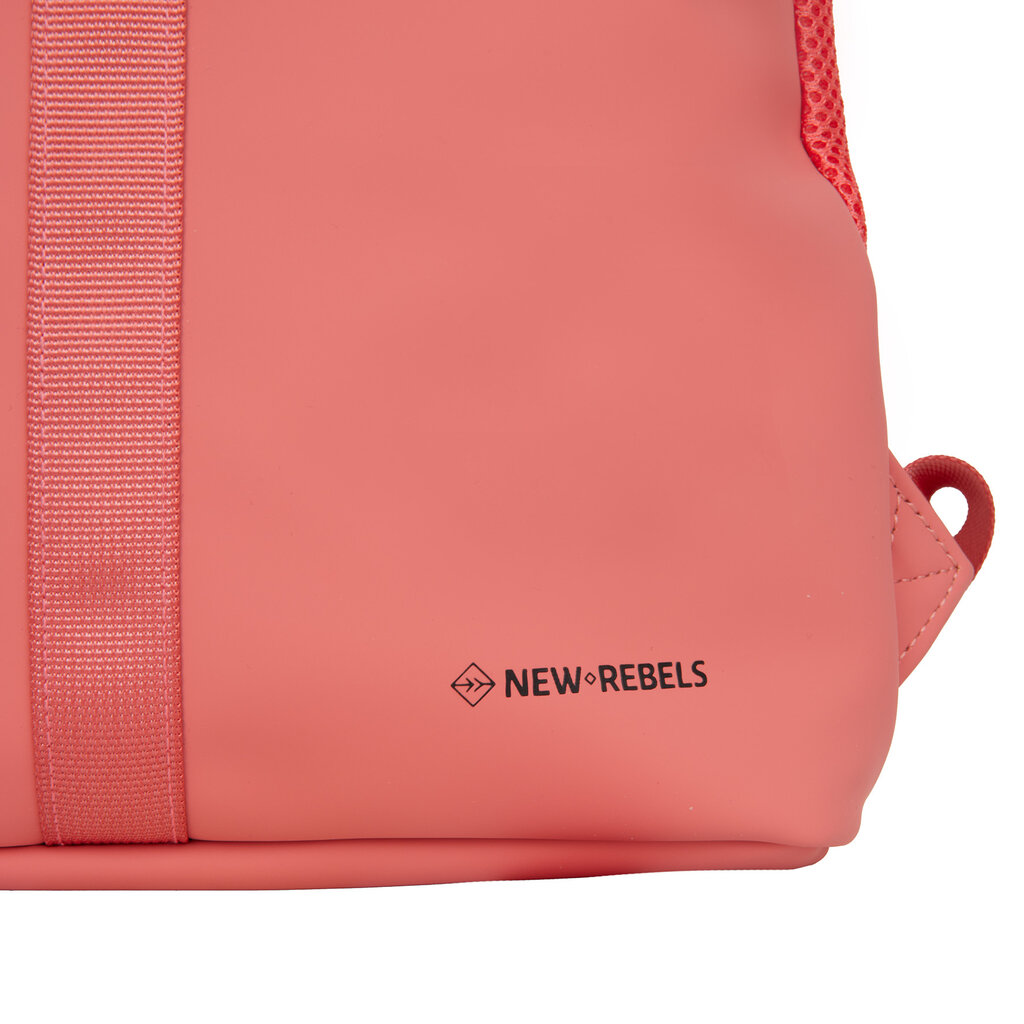 New Rebels New Rebels Branson Los Angeles Rolltop Rucksack Mini 7L Wasserabweisend PU Koralle