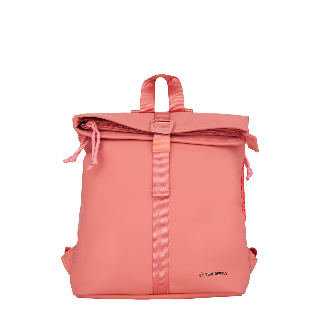 New Rebels New Rebels Branson Los Angeles Rolltop Rucksack Mini 7L Wasserabweisend PU Koralle